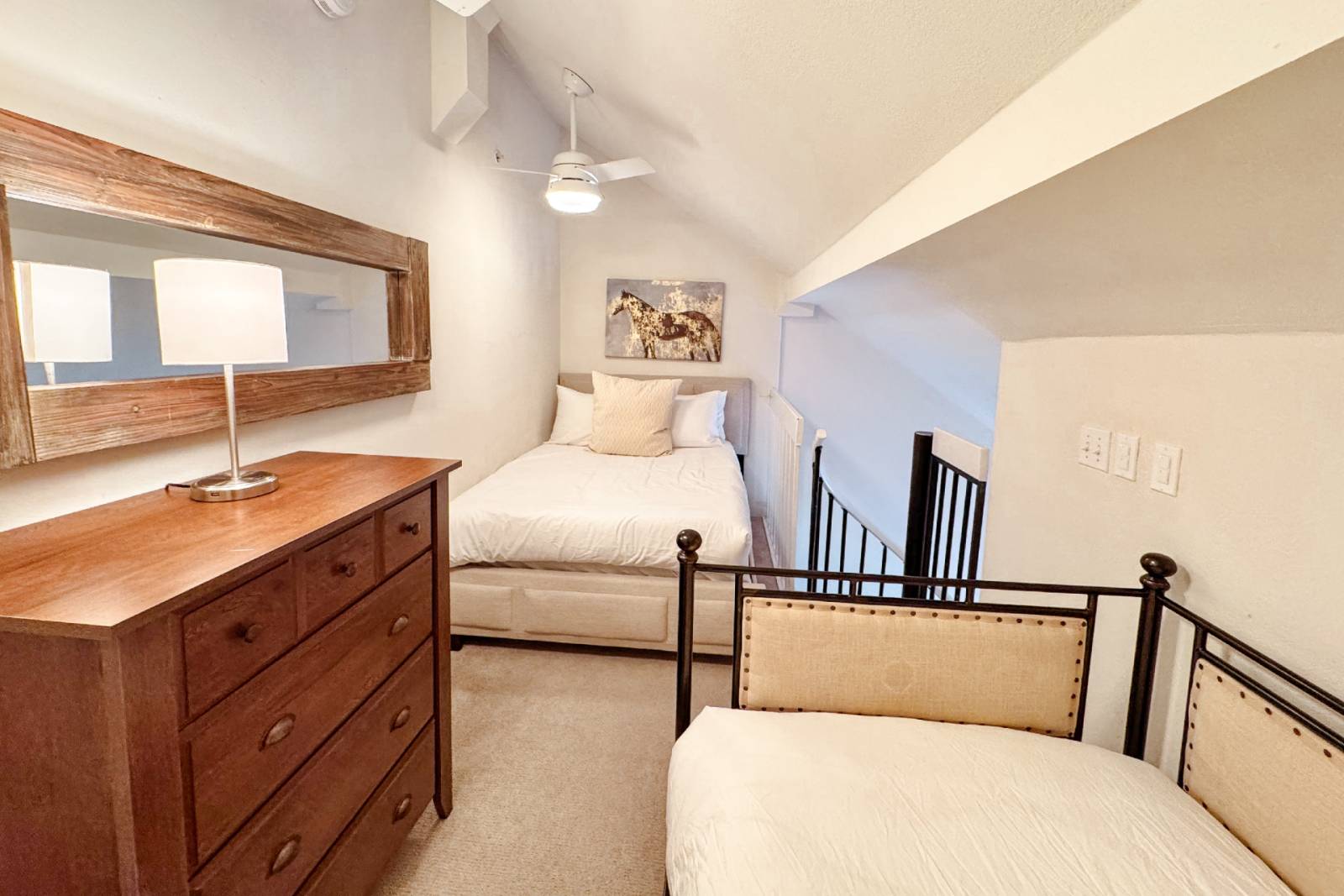 two single beds in room